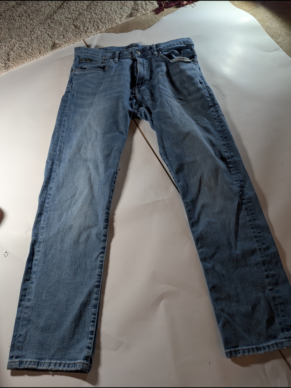 Polo Ralph Lauren Men's 33x32 Jeans Classic 67 Straight Blue Denim Vintage